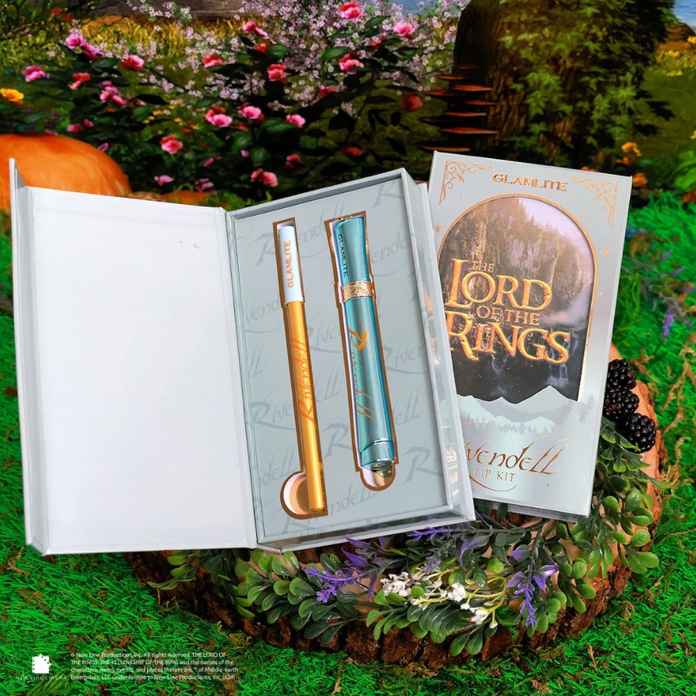 THE LORD OF THE RINGS X GLAMLITE RIVENDELL LIP KIT -BNIB!